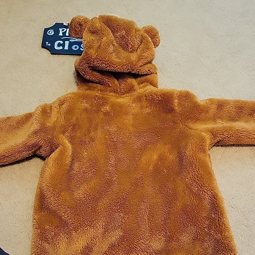 H&M Bear Jacket 9 Months Zip Up Hooded with Ears